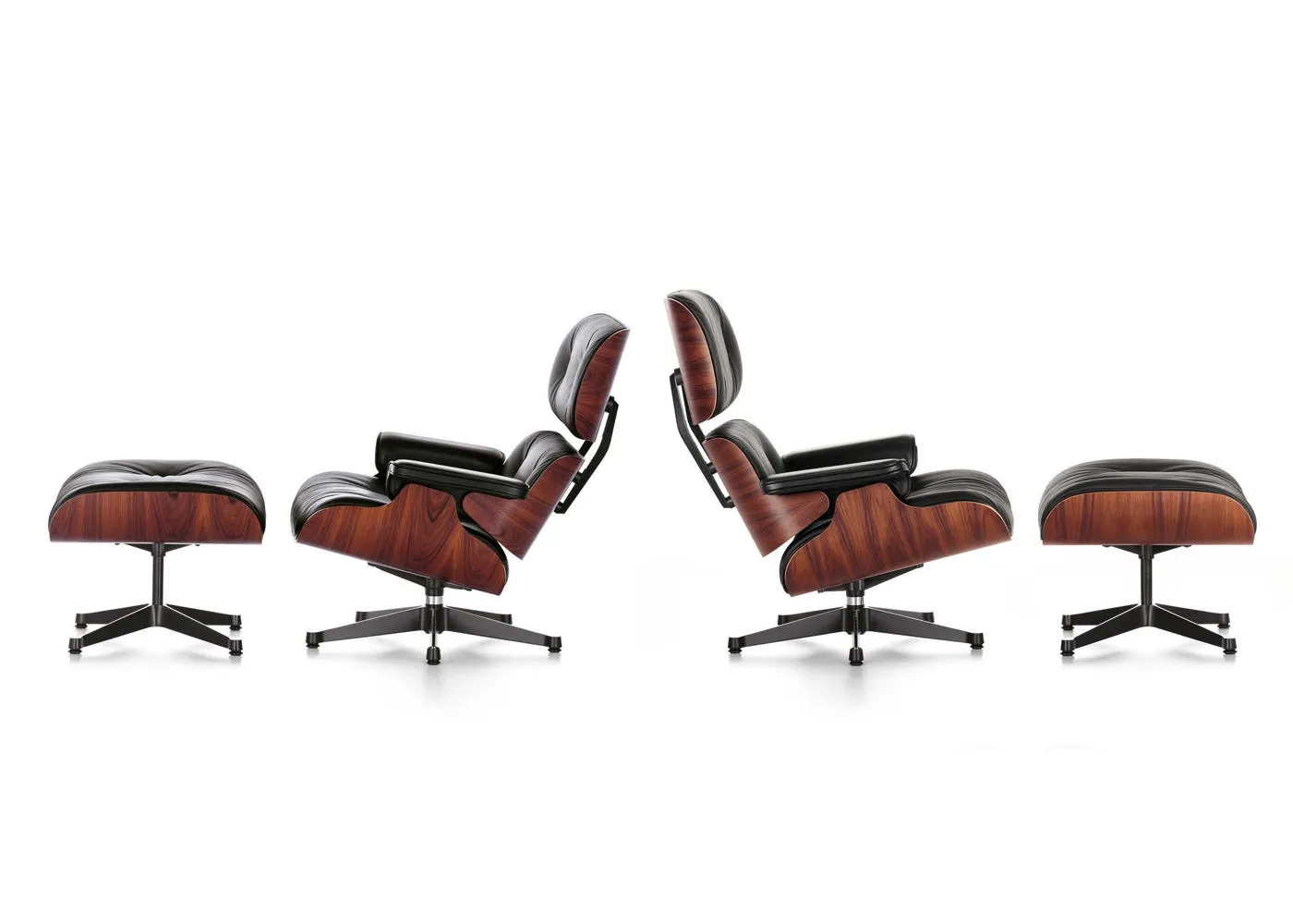 Eames Lounge Chair Santos Pal. Contemporary Nubia 09 Ivory Forest Black Base 04 2