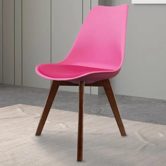 Fusion Living Soho Plastic Dining Chair with Squared Legs 1