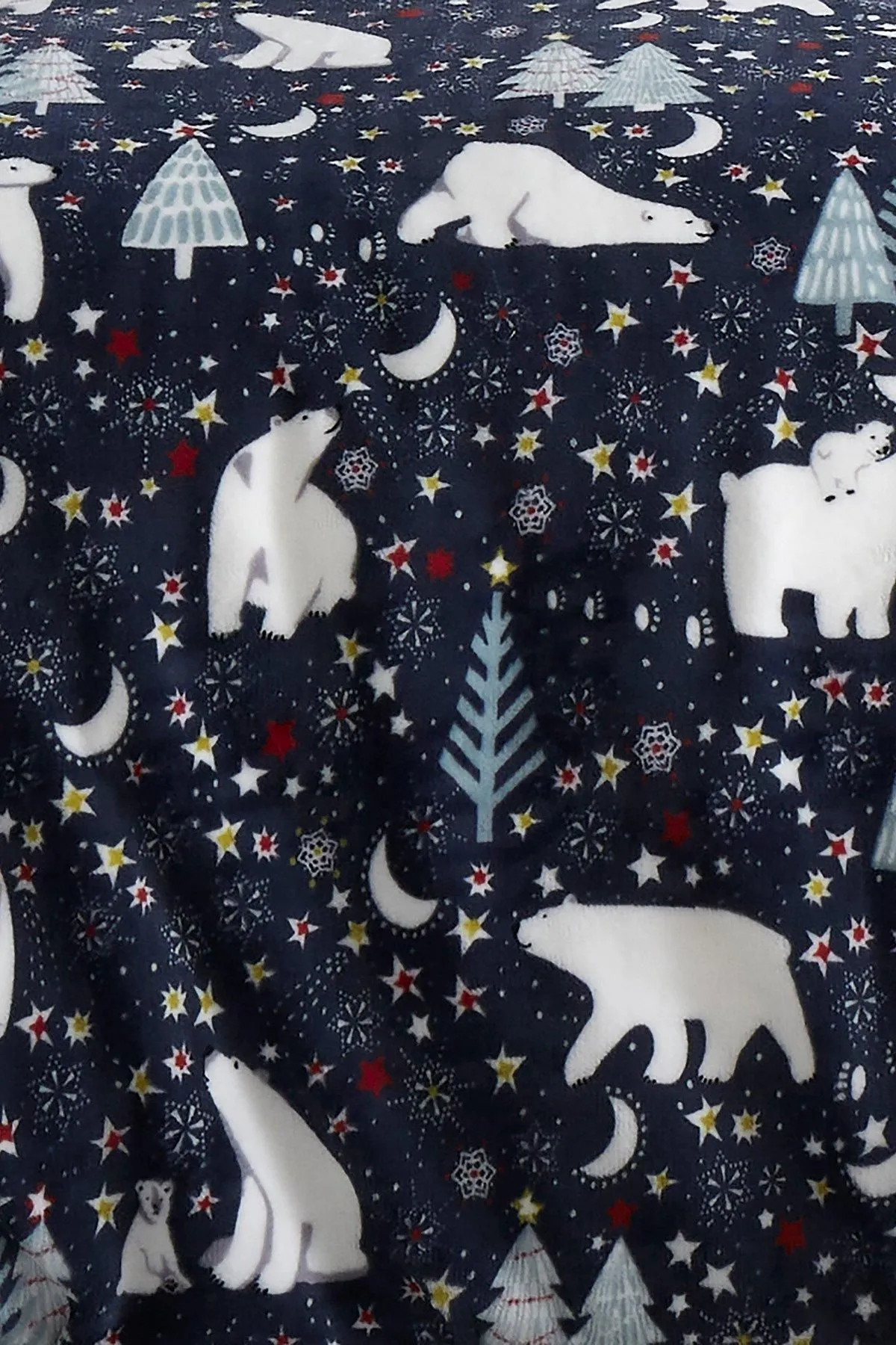 Fusion 'Starry Night' Cosy Fleece Duvet Cover Set in Blue 4