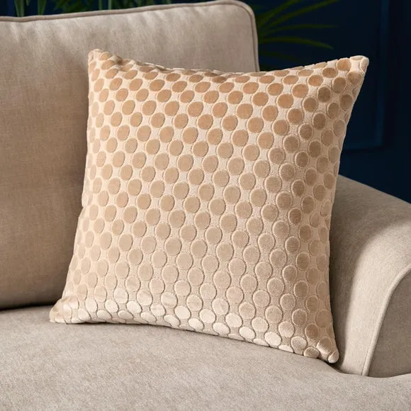 Soiree Velvet Spot Square Cushion 1