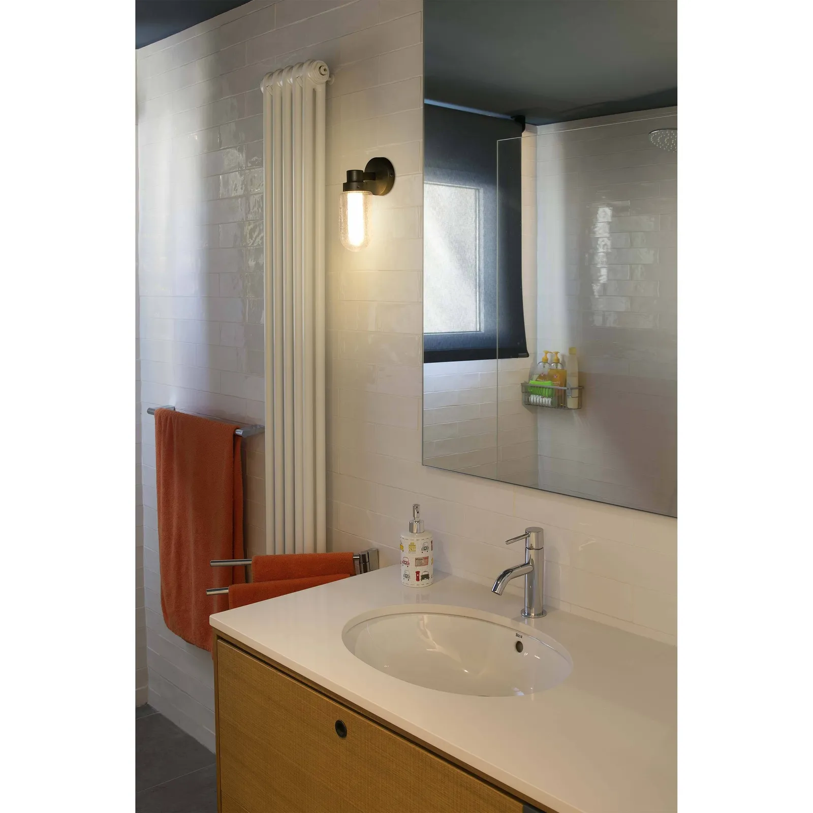 Netlighting Brume Bathroom LED Wall Lamp 3W 2700K IP44 in Black 4