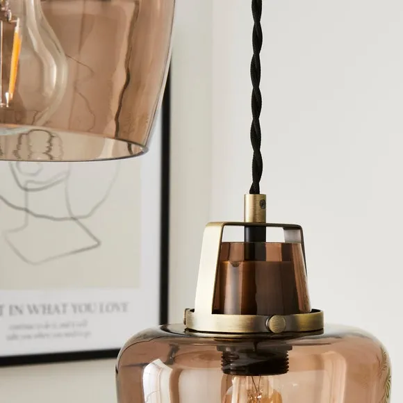 Auburn Industrial 3 Light Adjustable Cluster Ceiling Light 2