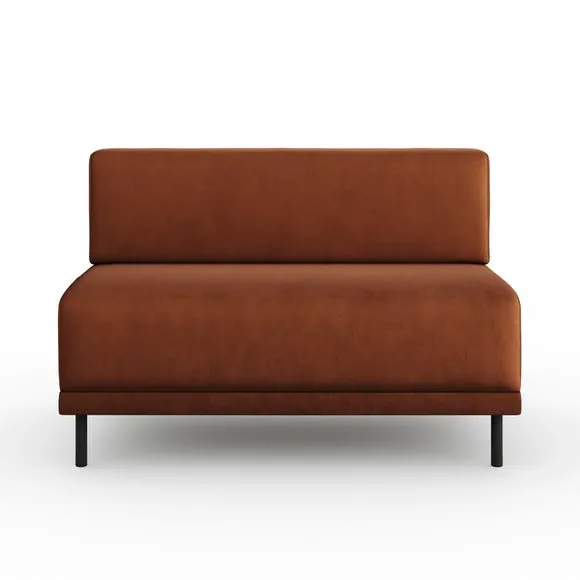 Mae Long Dining Bench, Matte Plush Velvet 5