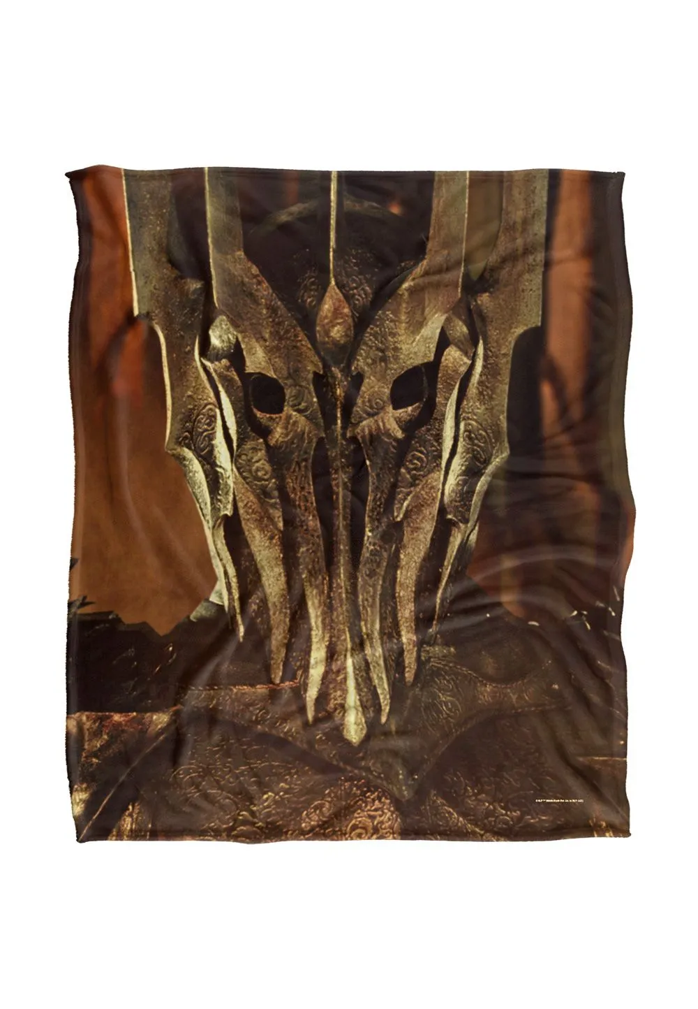 Lord of the Rings The Blanket, 152x127 cm Sauron Bound by Fire Silky Touch Super Soft Throw Blanket in White
