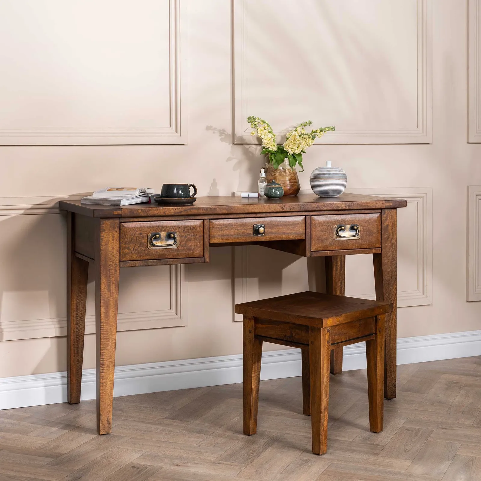 New Frontier Dressing Table, Mango Wood | Barker & Stonehouse 2
