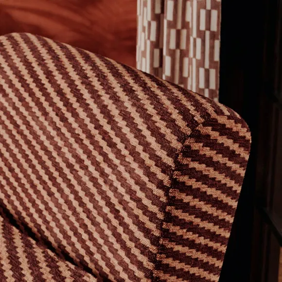 Alpine Zig Zag Chenille Spindle Chair 3