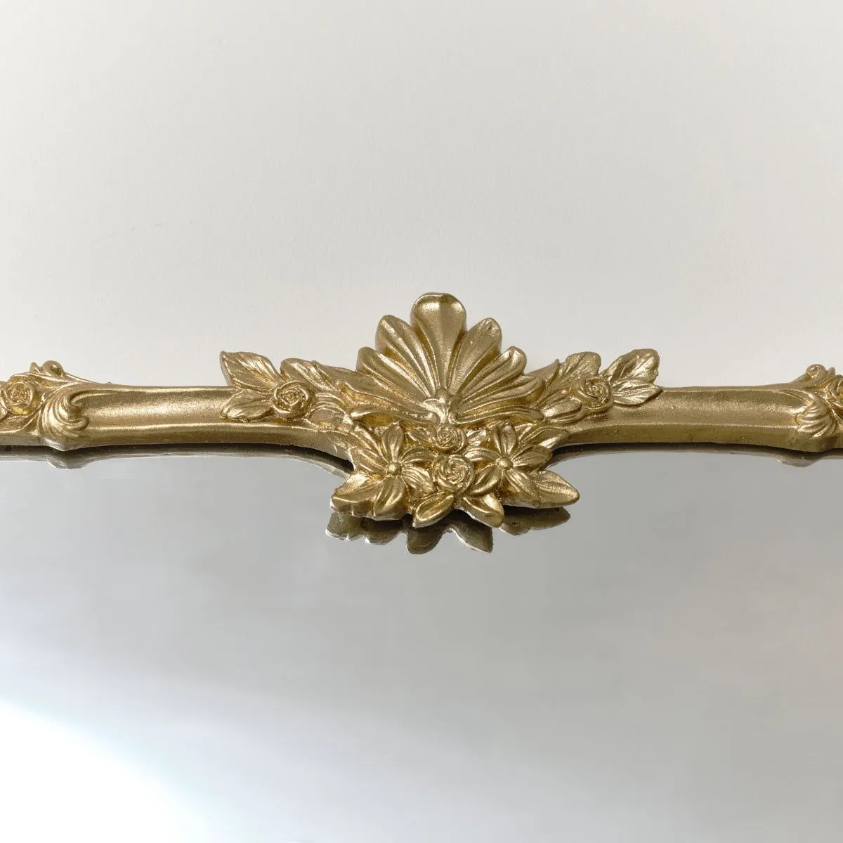 Melody Maison Large Gold Ornate Vintage Floral Wall Mirror - 104cm X 63cm 6