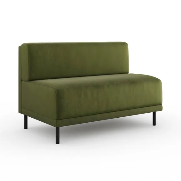 Mae Long Dining Bench, Matte Plush Velvet 6