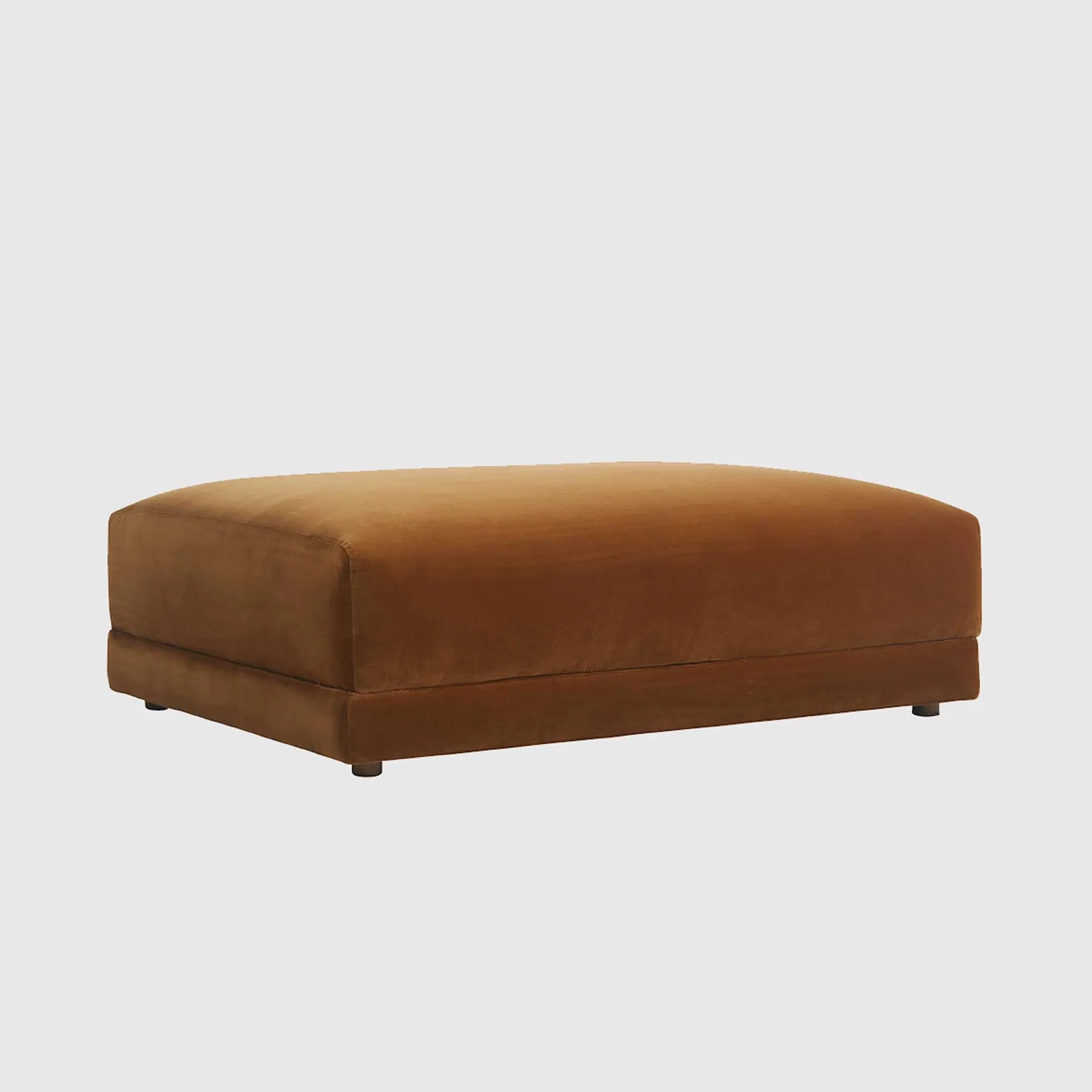 Romulas Footstool, Brown Velvet | Barker & Stonehouse