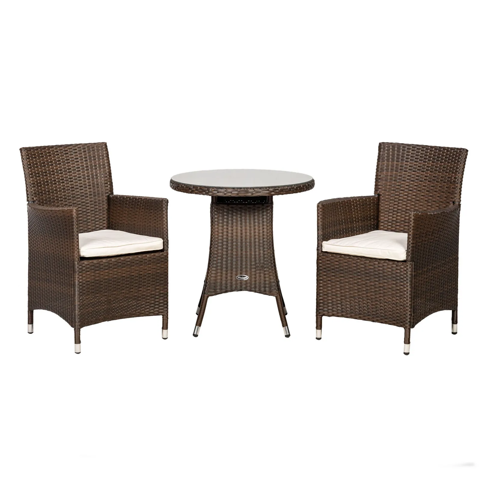 Cannes 2 Seater Mocha Bistro Set Brown