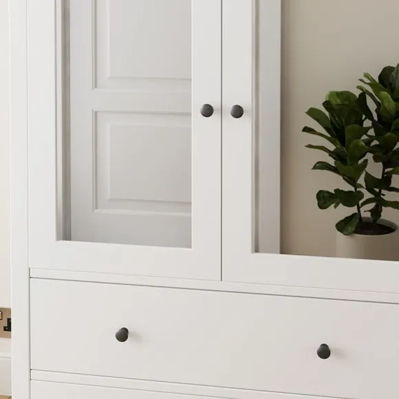 Lynton 5 Door Wardrobe, White 3
