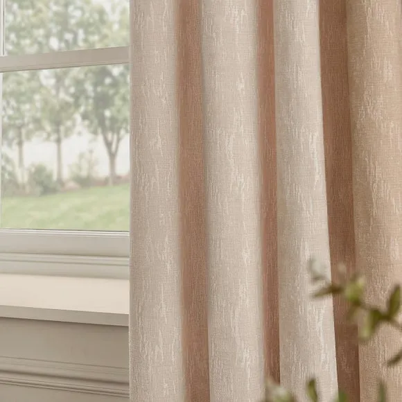 Paoletti Aurelio Chenille Eyelet Curtains 4