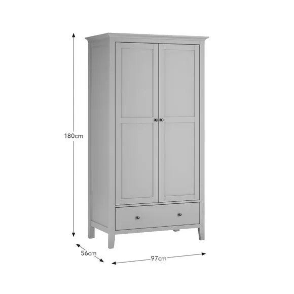 Lynton Double 1 Drawer Wardrobe 6