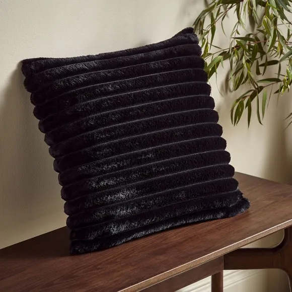 Catherine Lansfield Cosy Ribbed Square Cushion 1