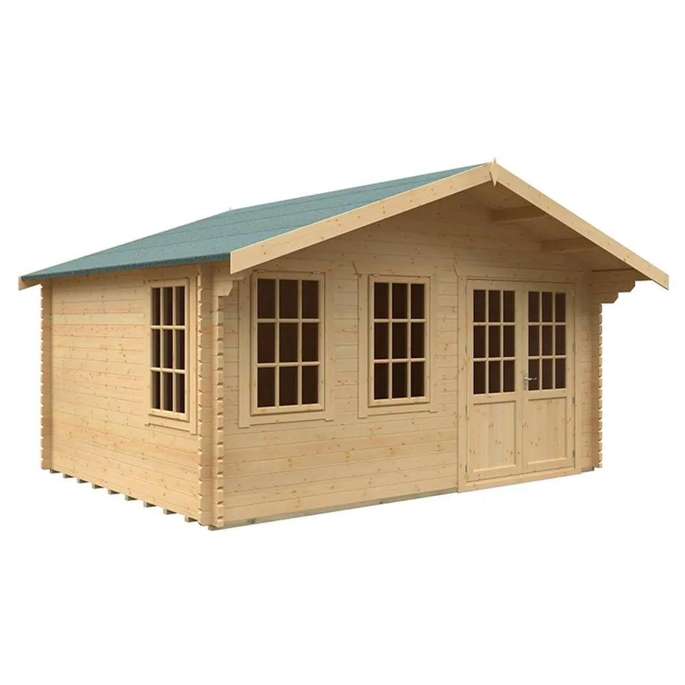 Buttercup Farm 12x16 The Forde 44mm Cabin - L355 x W475 x H292.6 cm in Natural 1