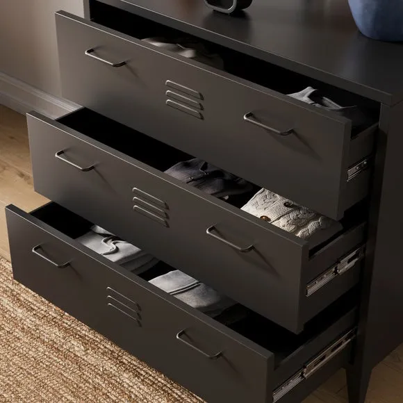Helga Metal 3 Drawer Chest 4