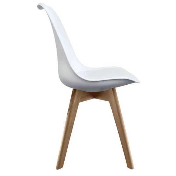 Fusion Living Soho Plastic Dining Chair with Squared Legs 4