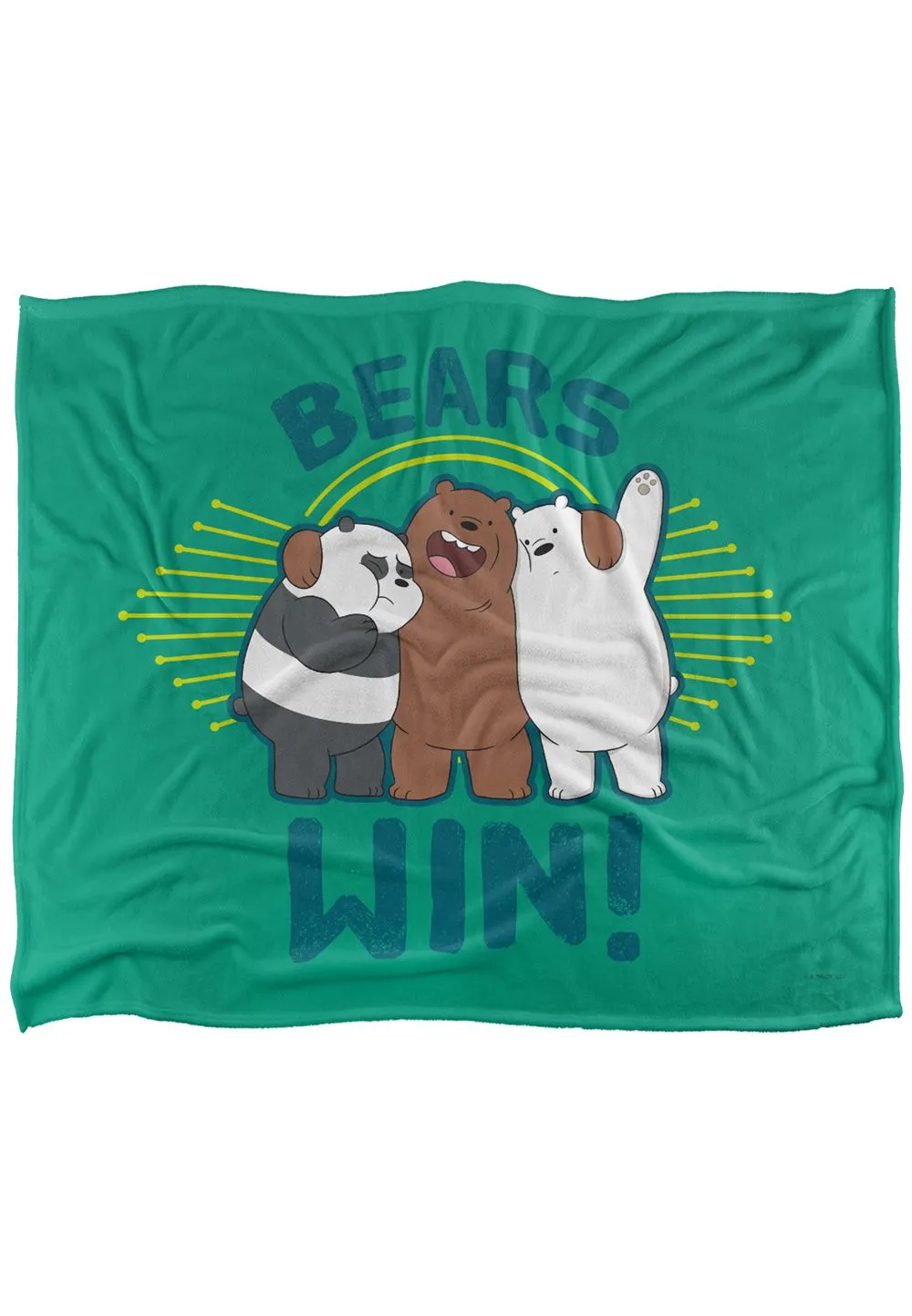 Cartoon Network We Bare Bears Bears Win Silky Touch Super Soft Throw Blanket 152 X 127 cm in White