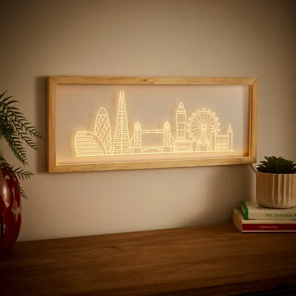 London Skyline Etched Neon Sign 2