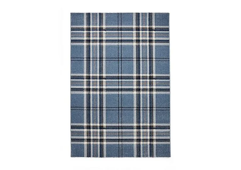Kelso Check Rug - 80cm-x-150cm - Blue