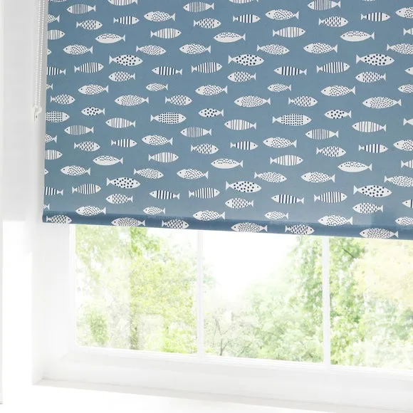 Blue Fish Daylight Moisture Resistant Roller Blind 4