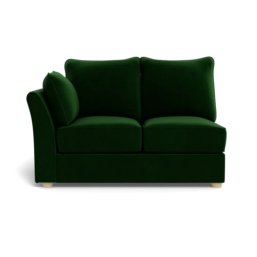 Heal's Tailor Double Left Hand Facing Corner Unit Smart Velvet Forest Natural Feet 1