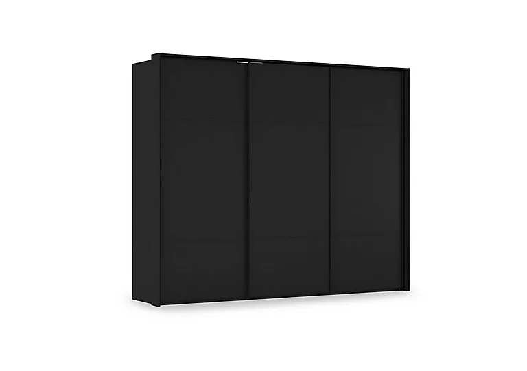 Haven 280cm 3 Door Slider Wardrobe with Décor Doors
