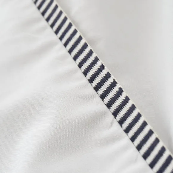 Bianca Contrast Trim 100% Cotton Duvet Cover & Pillowcase Set 3