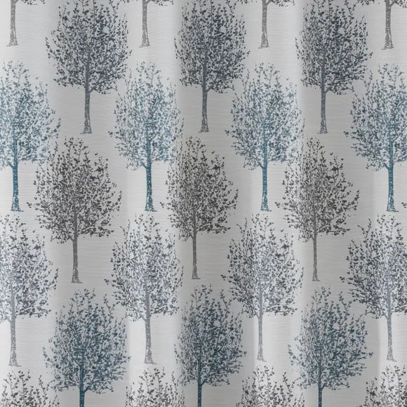 Jacquard Trees Eyelet Curtains 3
