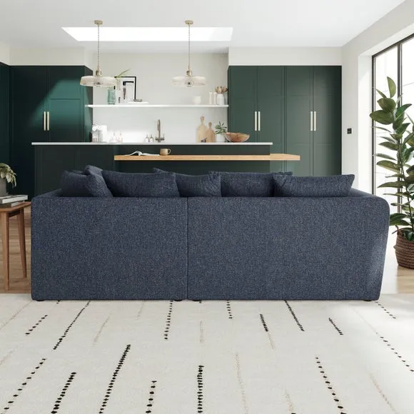 Blake Multi Texture Corner Chaise Sofa 3