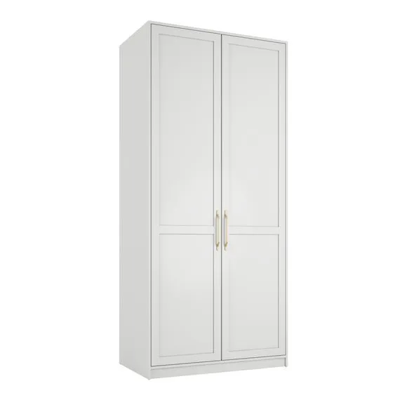 Austen Double Wardrobe, White 4