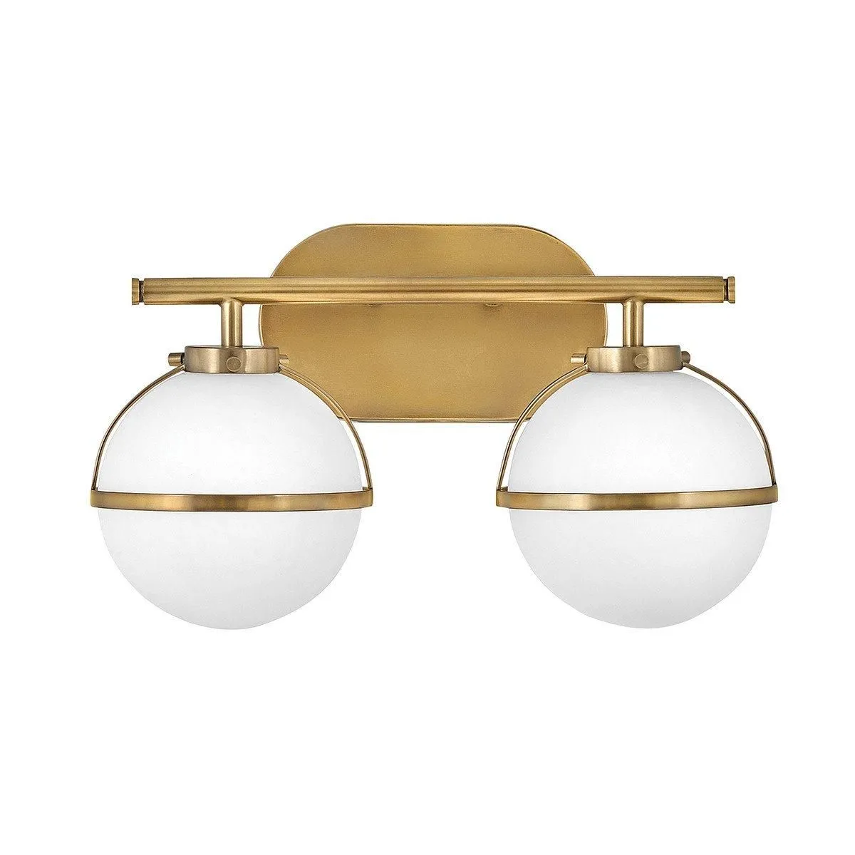 Netlighting Hinkley Hollis Bathroom Wall Lamp Heritage Brass IP44 in Yellow