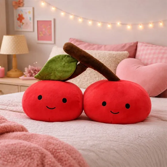 The Feel Good Club Pair Of Cherries Plush