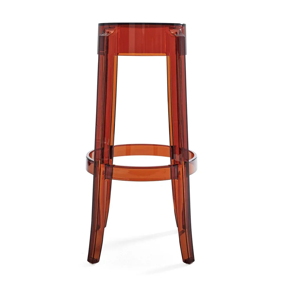 Kartell Charles Ghost Bar Stool Amber 3