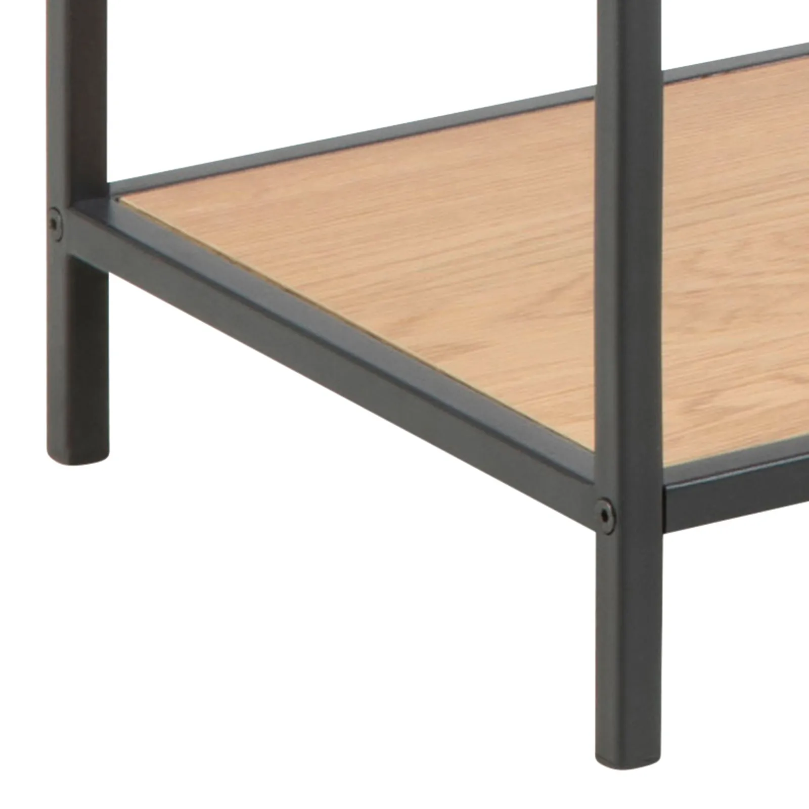 Furniture To Go Seaford Console Table, 2 Shelves in Black & Oak 6