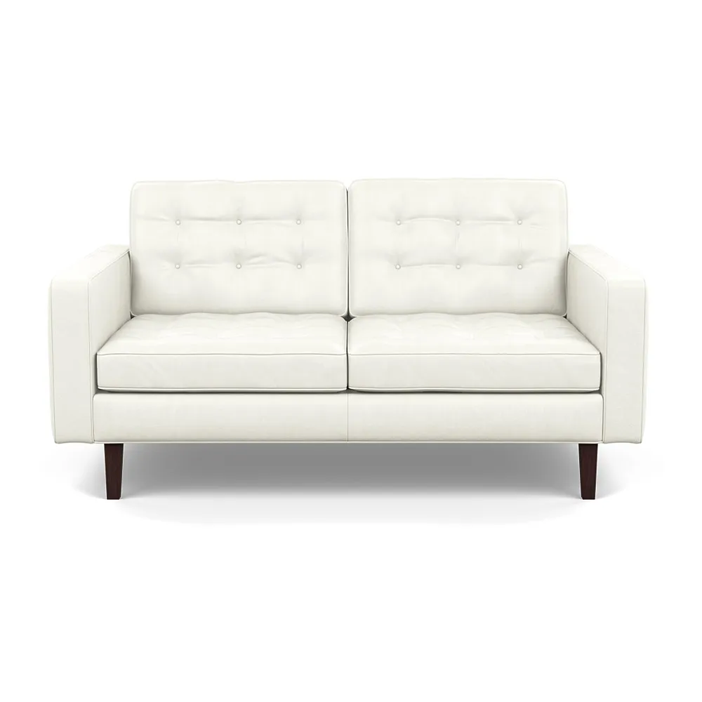 Heal's Hepburn 2 Seater Liena Leather White 634 Wenge 1