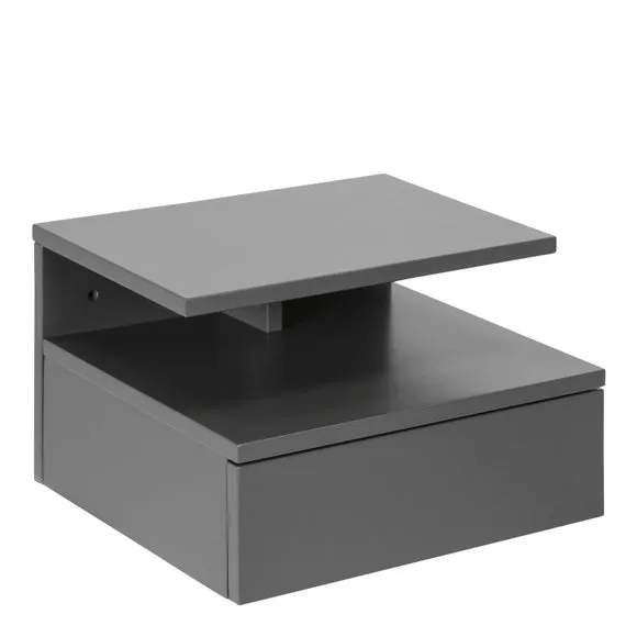 Furniture To Go Ashlan 1 Drawer Wall Mounted Bedside Table 2