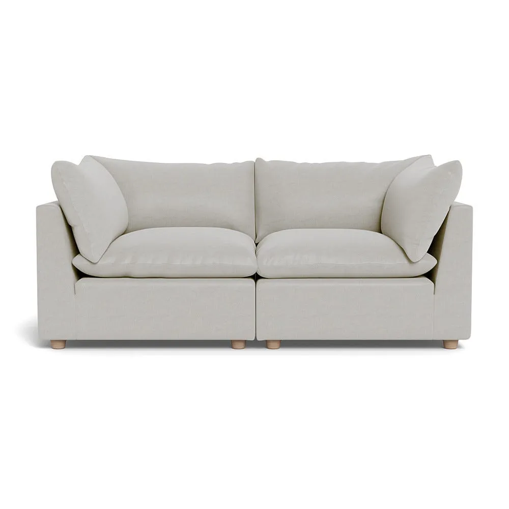 Heal's Astrid 3 Seater Sofa Capelo Linen-Cotton Sea Salt Natural Beech Feet 1