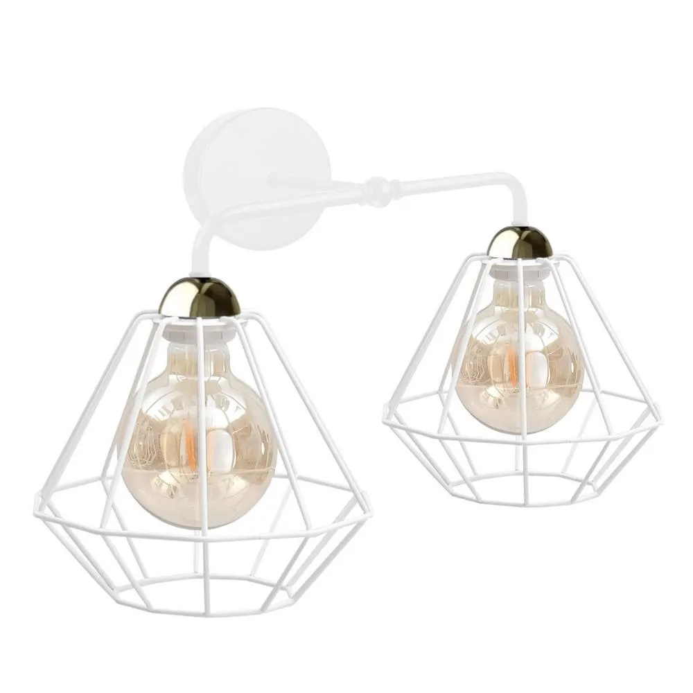 Netlighting Foskal Wall Lamp White 24cm 2x E27