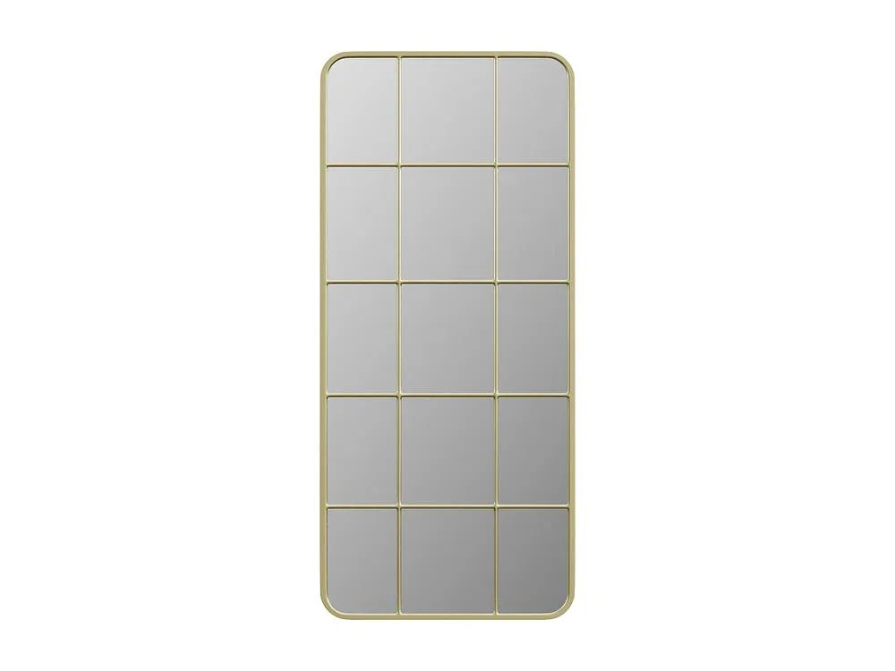 Vente-unique Metal Window Mirror - W. 60 X H. 140 Cm - Gold - SCIARA 6