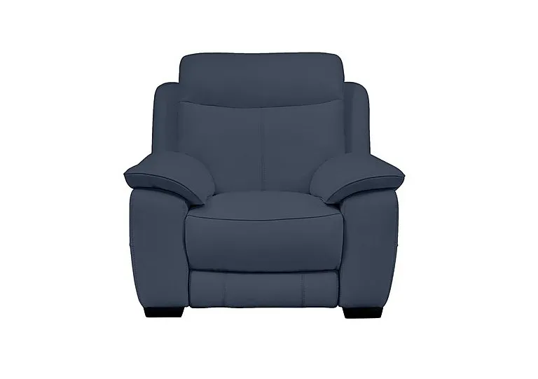 Starlight Express Leather Armchair - BV Ocean Blue