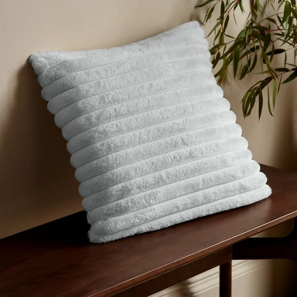 Catherine Lansfield Cosy Ribbed Square Cushion 1