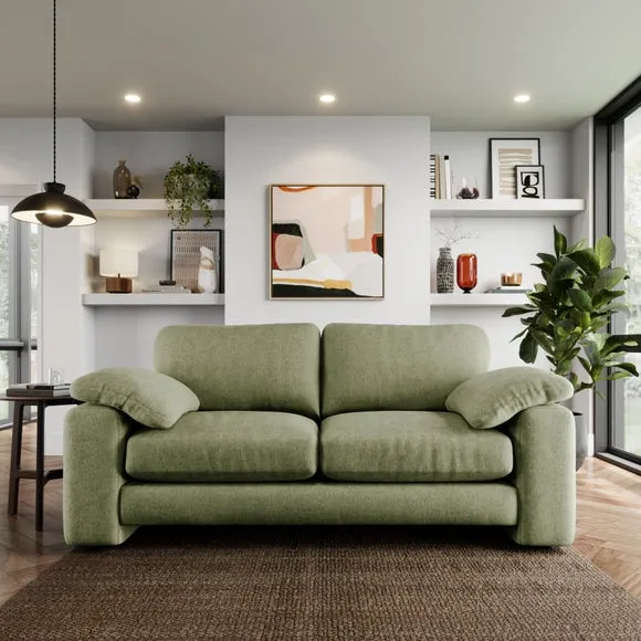 Magnus Vintage Soft Chenille 3 Seater Sofa 1
