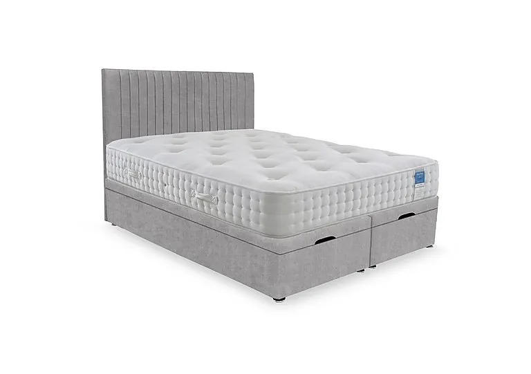 Ortho 2000 Manual End Ottoman Divan Set - Super King - Lace Dolphin