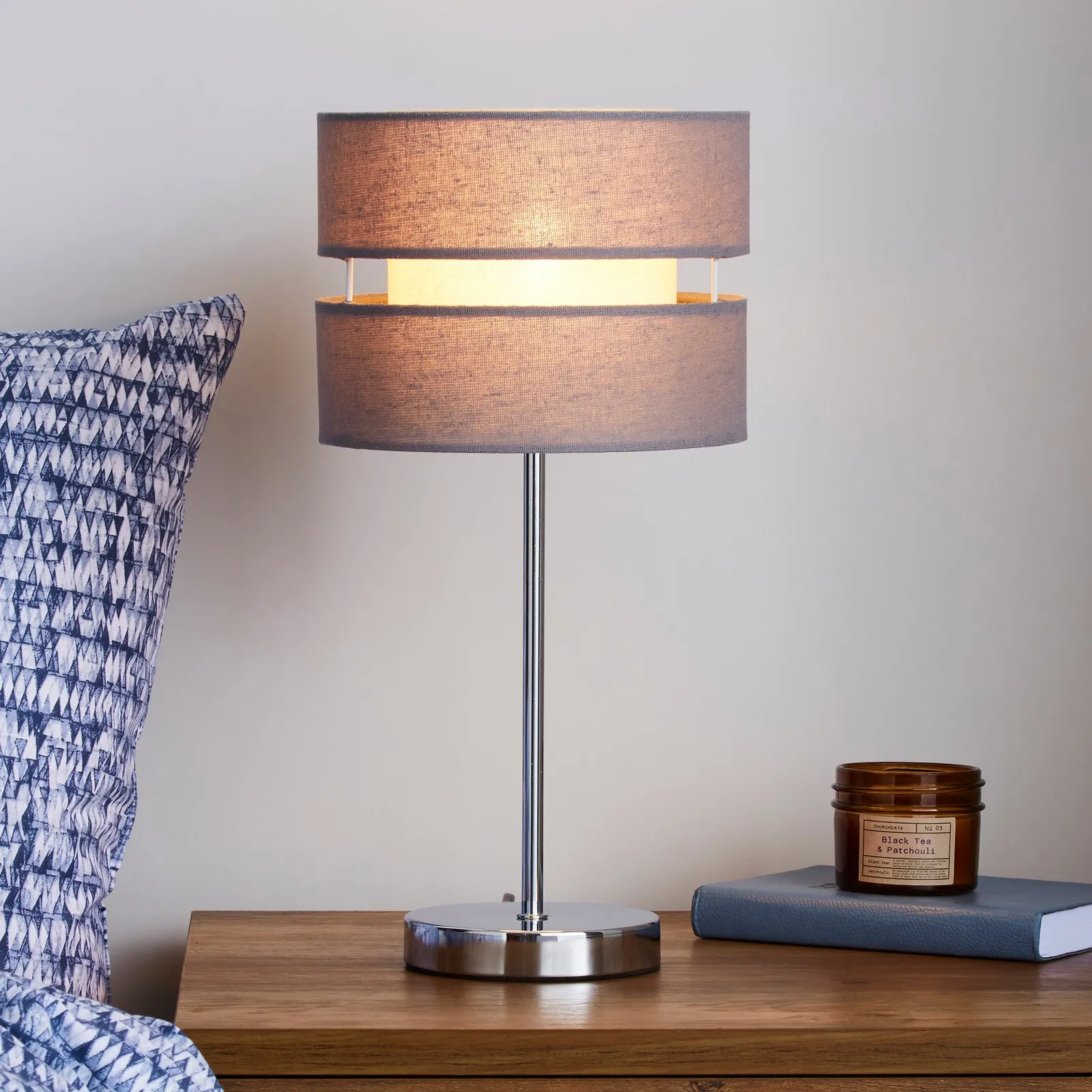 Frea Grey Table Lamp Grey