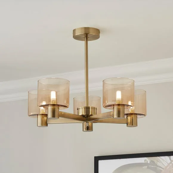 Erin 5 Light Semi Flush Ceiling Light 1