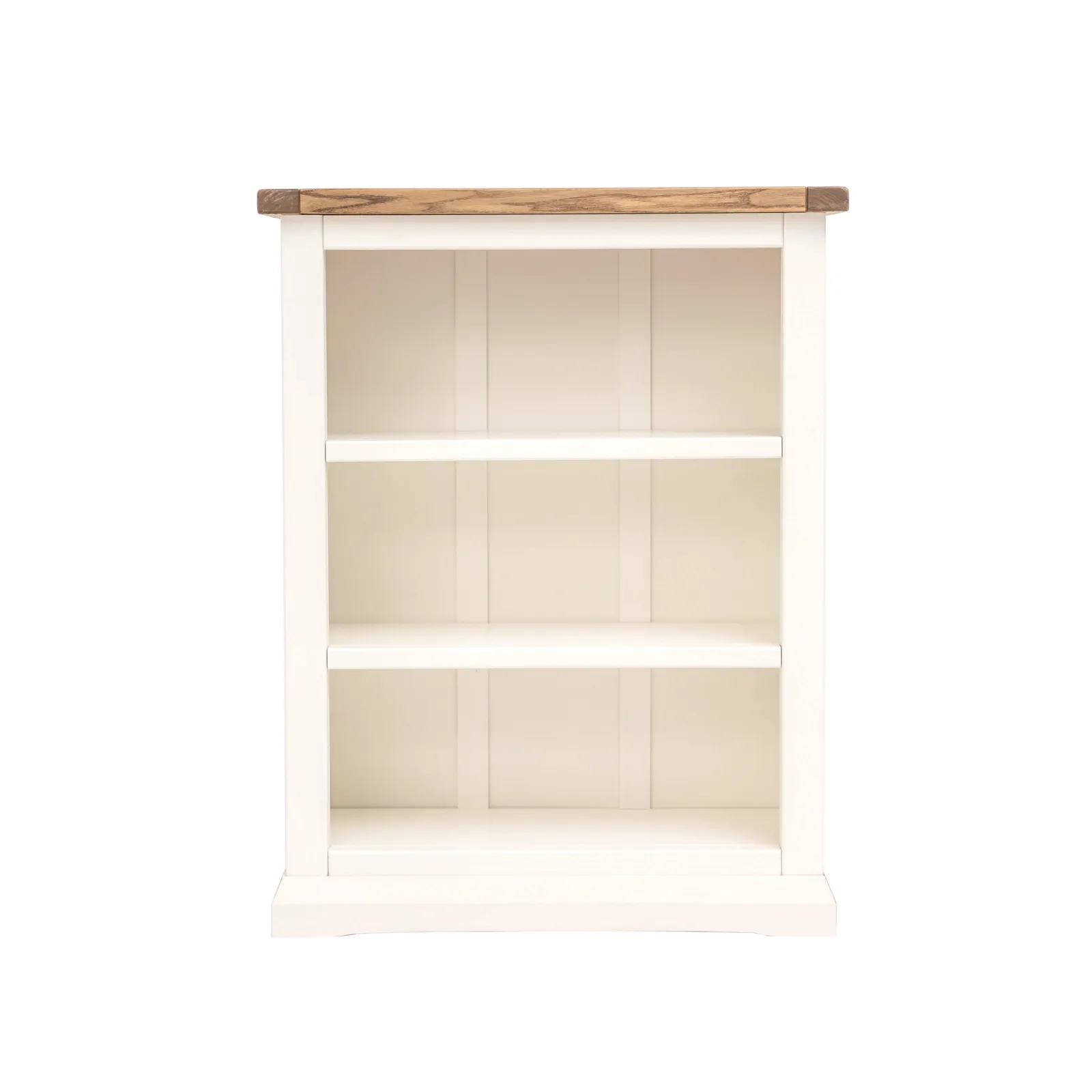 Cabinet Bits Bookcase with Plinth 90x70x25cm in Off-White 1