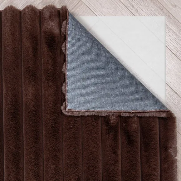 Cord Faux Fur Supersoft Rug 3