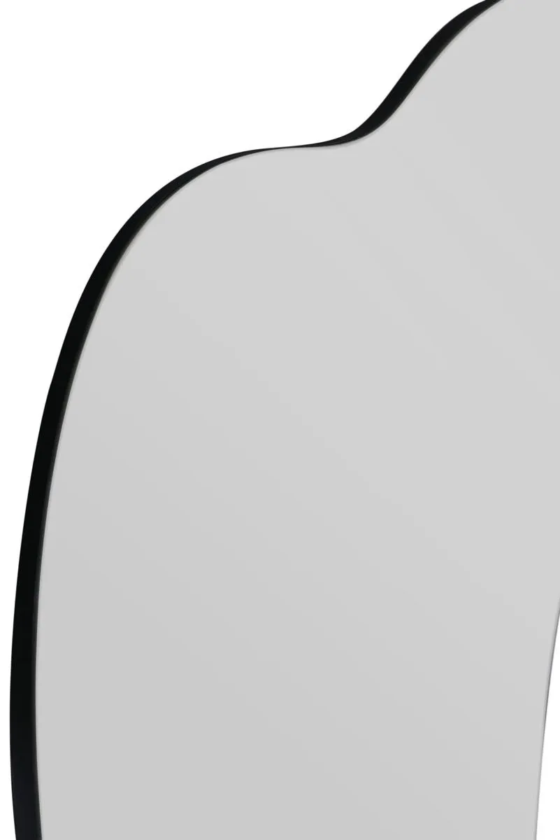 MirrorOutlet The Lacuna - Frameless Pond Leaner / Wall Mirror 55" X 24" (140CM X 60CM) in Silver 6