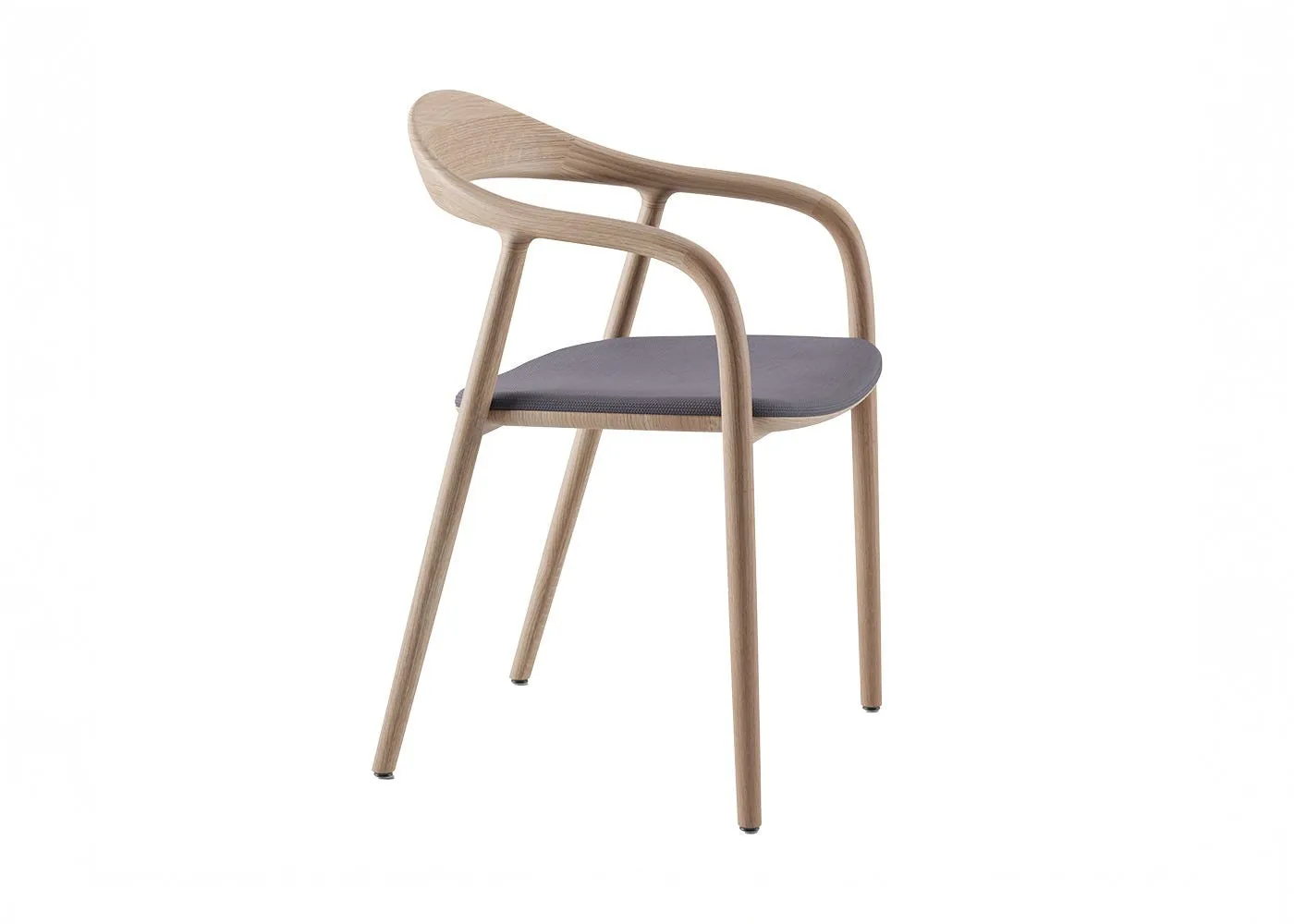 Artisan Neva Dining Chair Oak White Pigmented Oil Kvadrat Steelcut Trio 776 1